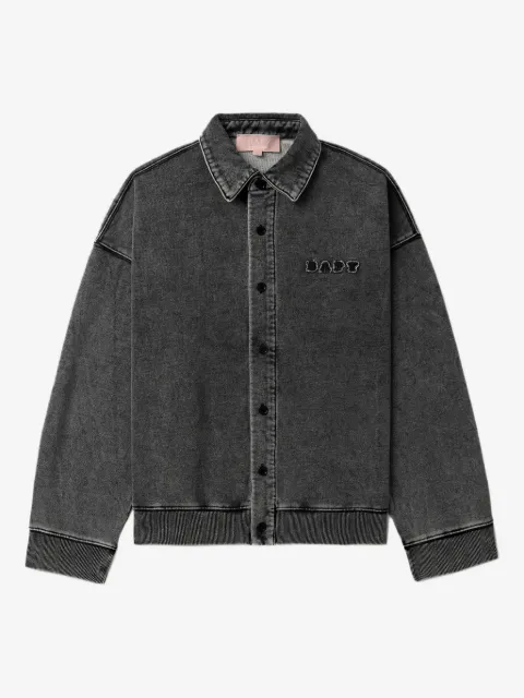 A BATHING APE® logo-embroidered button-down shirt