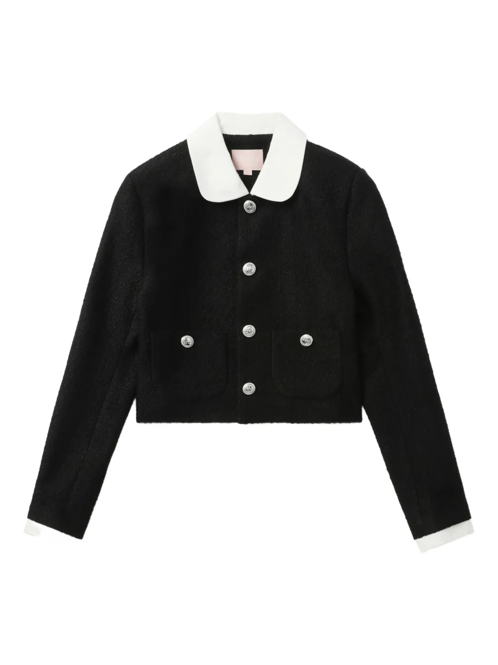 BAPY BY *A BATHING APE Jack met Peter Pan kraag en knoop Zwart