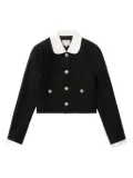 BAPY BY *A BATHING APE® peter-pan collar front-button jacket - Black