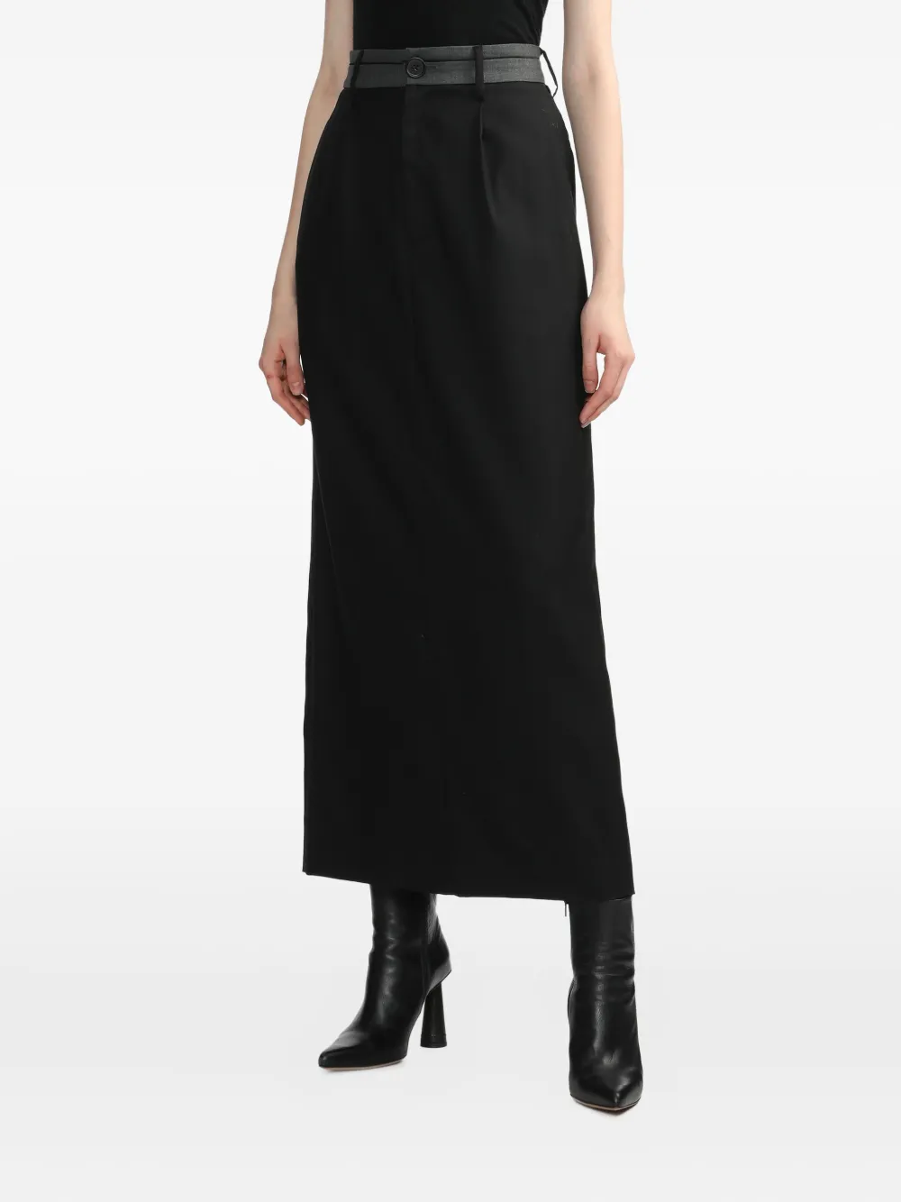 Bapy By *a Bathing Ape® Pleated Panelled Skirt In Black
