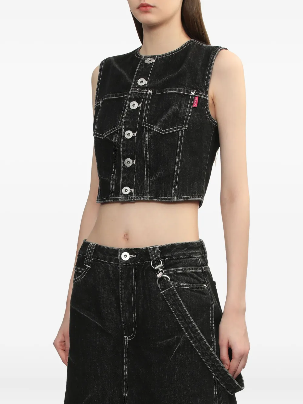 Bapy By *a Bathing Ape® Button-fastening Sleeveless Vest In Black