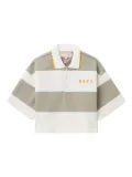 BAPY BY *A BATHING APE® striped panelled polo top - Neutrals