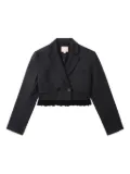 BAPY BY *A BATHING APE® lace-trimmed cropped jacket - Black