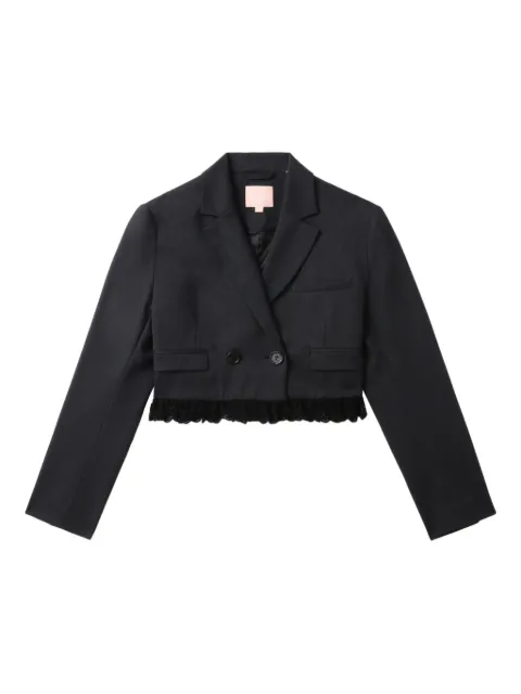 BAPY BY *A BATHING APE® lace-trimmed cropped jacket