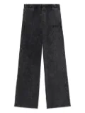 BAPY BY *A BATHING APE® elastic-waist embroidered straight trousers - Grey