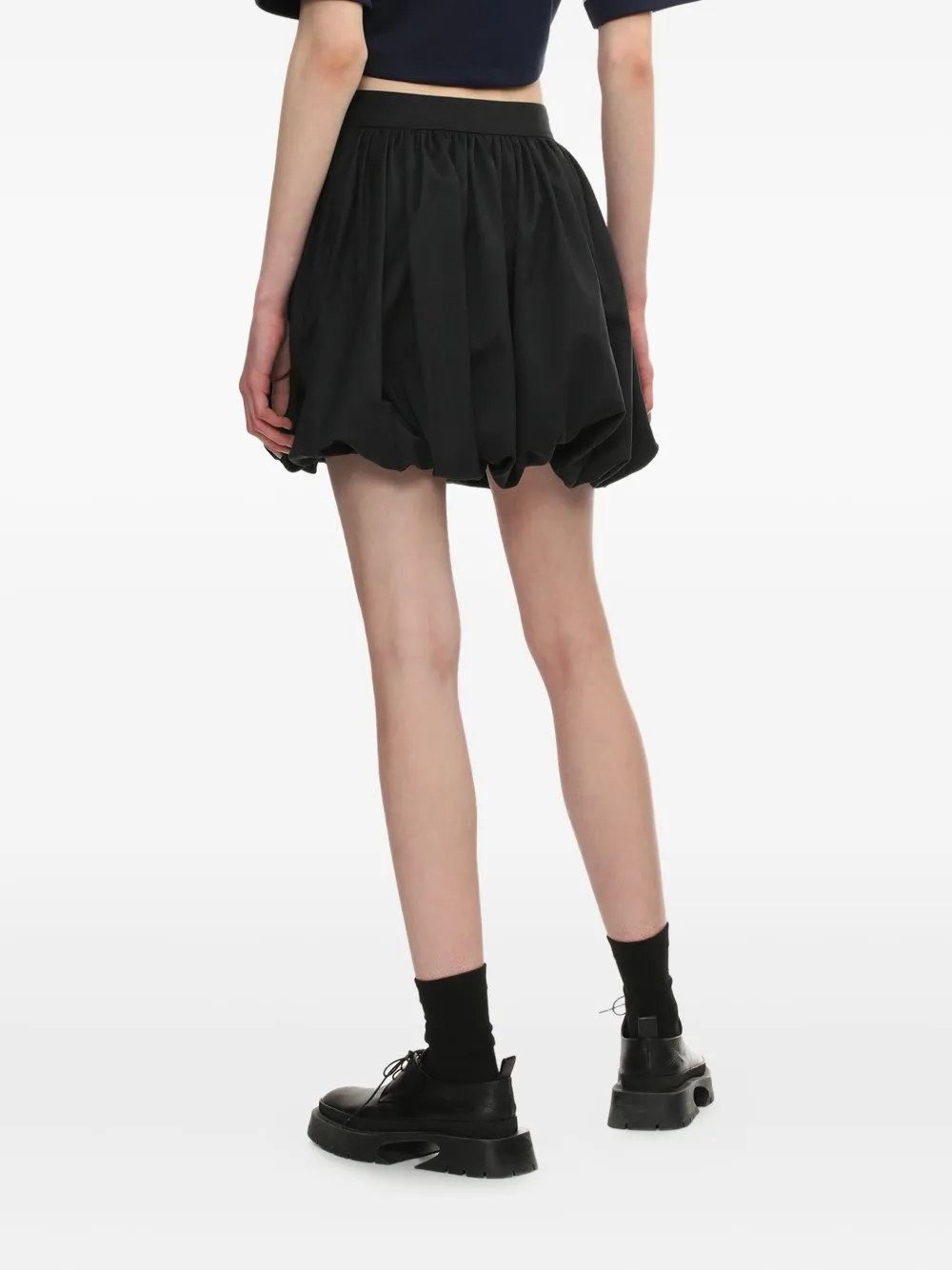 Bapy By *a Bathing Ape® Balloon-hem Mini Skirt In Gray