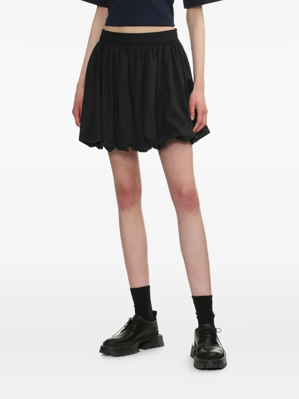 Bapy By *a Bathing Ape® Balloon-hem Mini Skirt In Gray