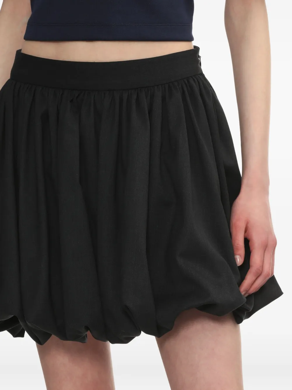 Bapy By *a Bathing Ape® Balloon-hem Mini Skirt In Gray
