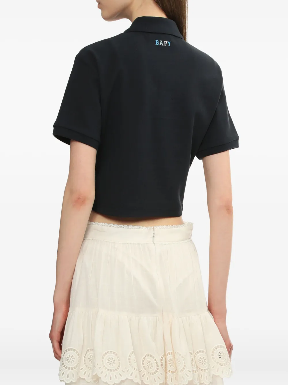 Bapy By *a Bathing Ape® Short-sleeved Polo Top In Black