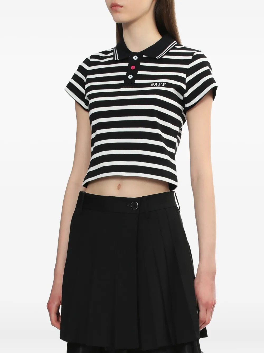 BAPY BY *A BATHING APE Gestreept poloshirt Zwart