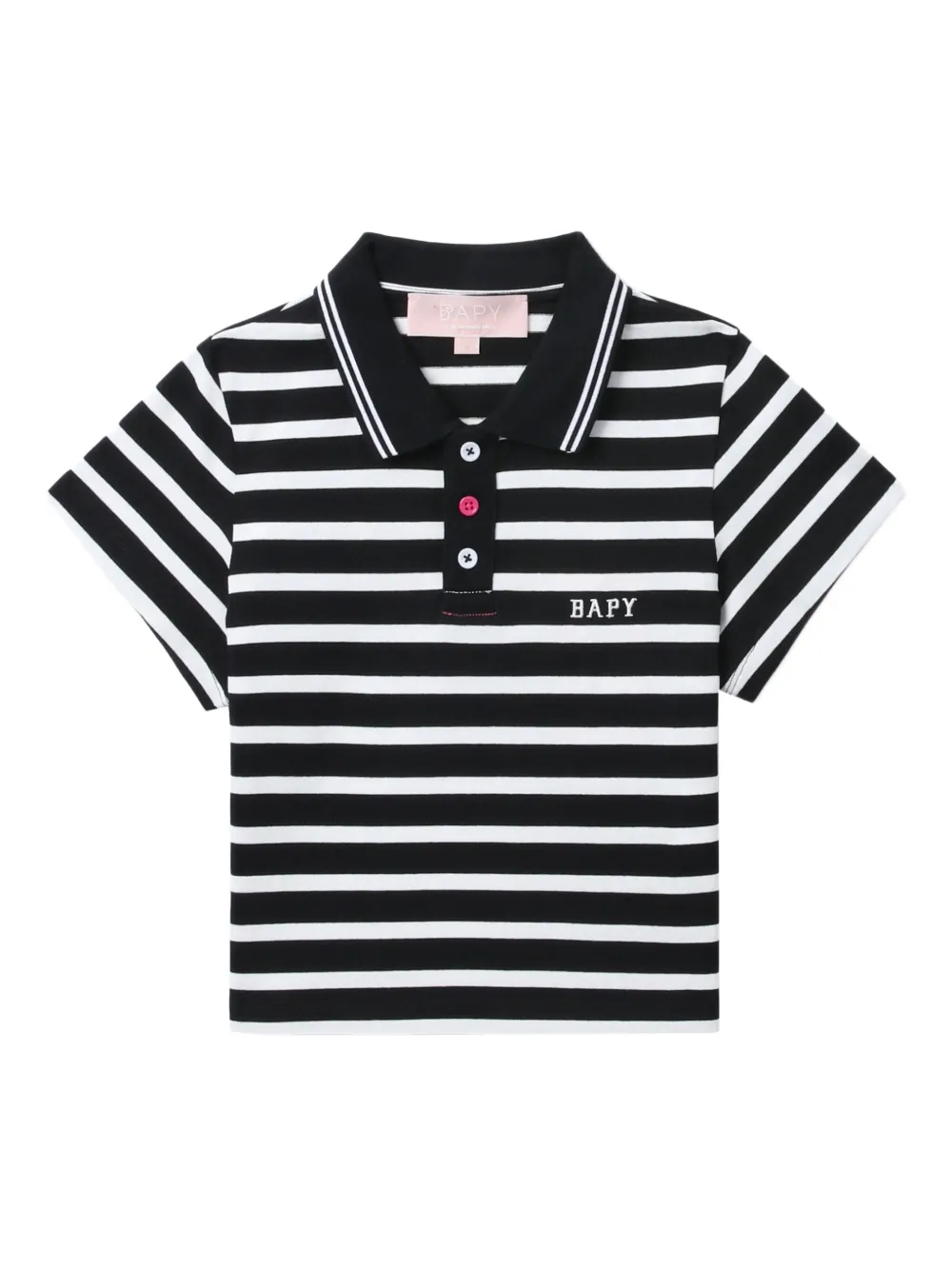 BAPY BY *A BATHING APE® striped polo shirt | Black | Image 1
