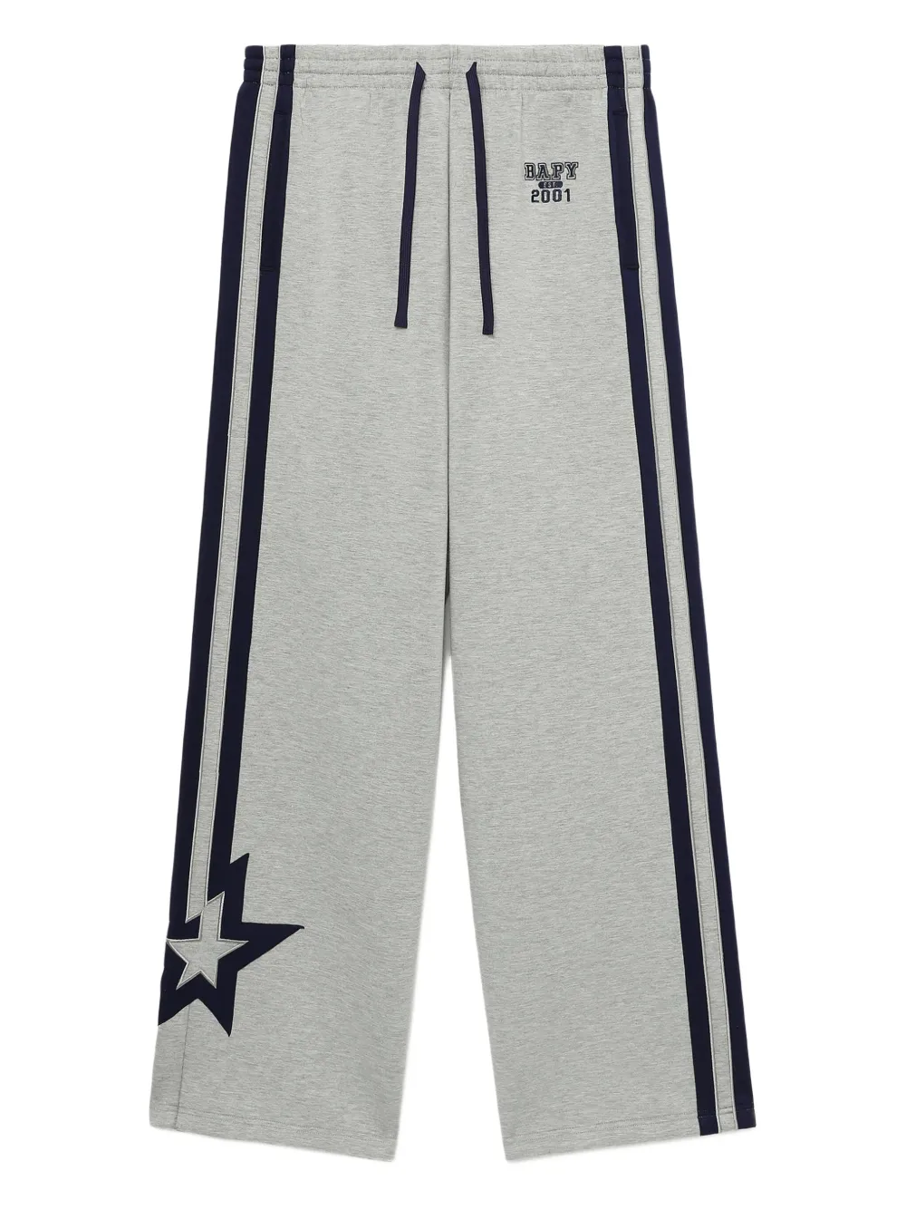 Bapy By *a Bathing Ape® Side-stripe Trousers In Gray
