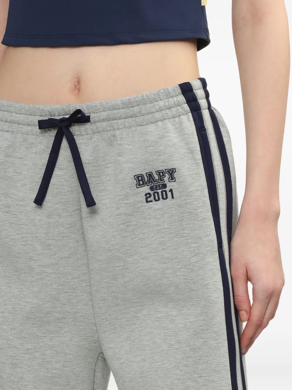 Bapy By *a Bathing Ape® Side-stripe Trousers In Gray