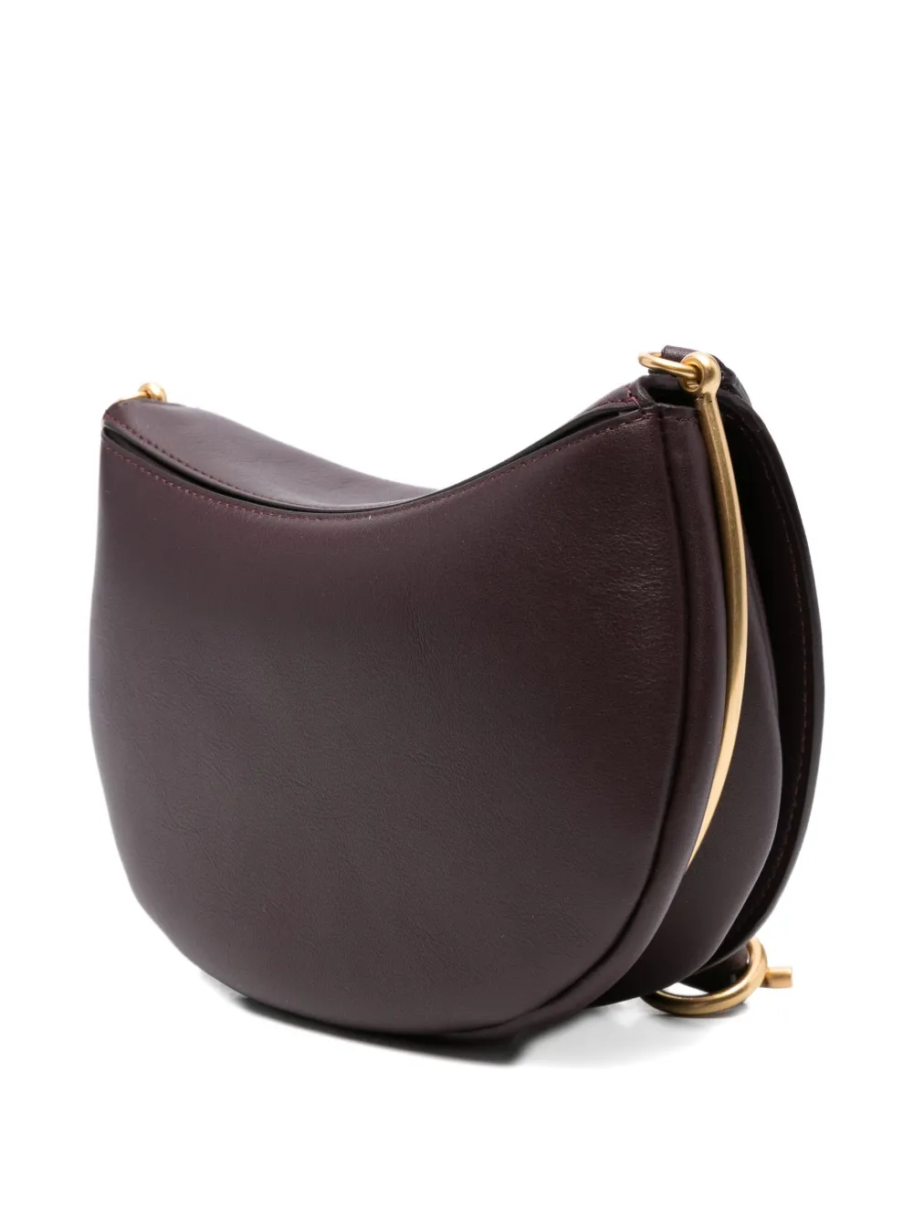Wandler Kate crescent-shaped leather shoulder bag Rood