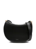 Wandler Kate crescent-shaped leather shoulder bag - Black