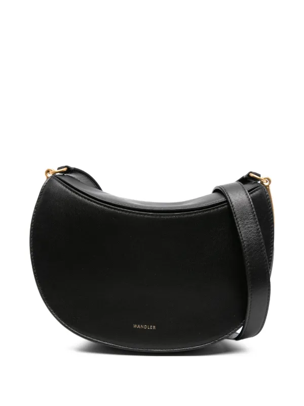 Wandler Kate crescent-shaped Leather Shoulder Bag Black FARFETCH IN