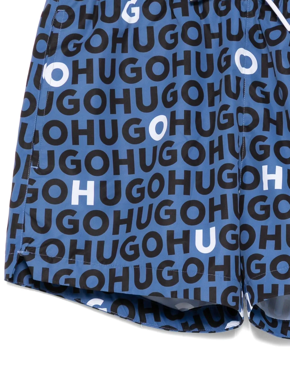 HUGO Zwembroek met logoprint Blauw