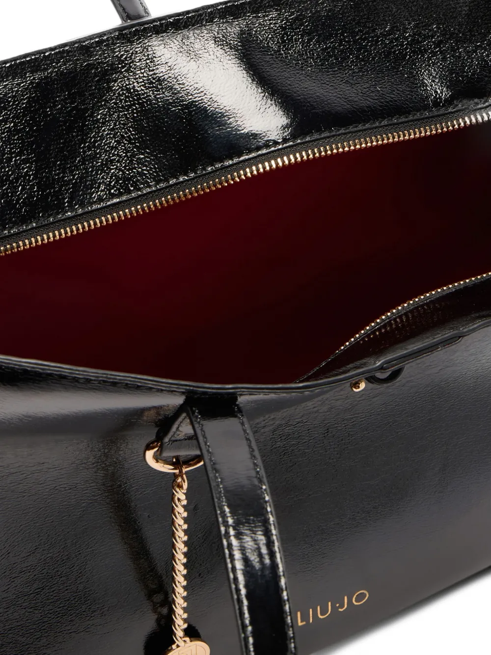 LIU JO large stud-embellished tote bag Zwart