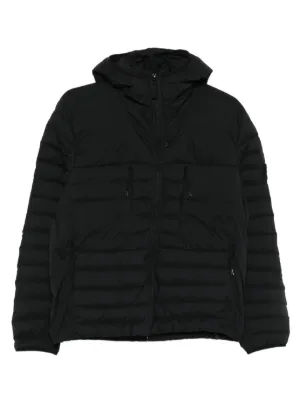 Stone Island フーデッド パデッドジャケット | ブラック | FARFETCH JP