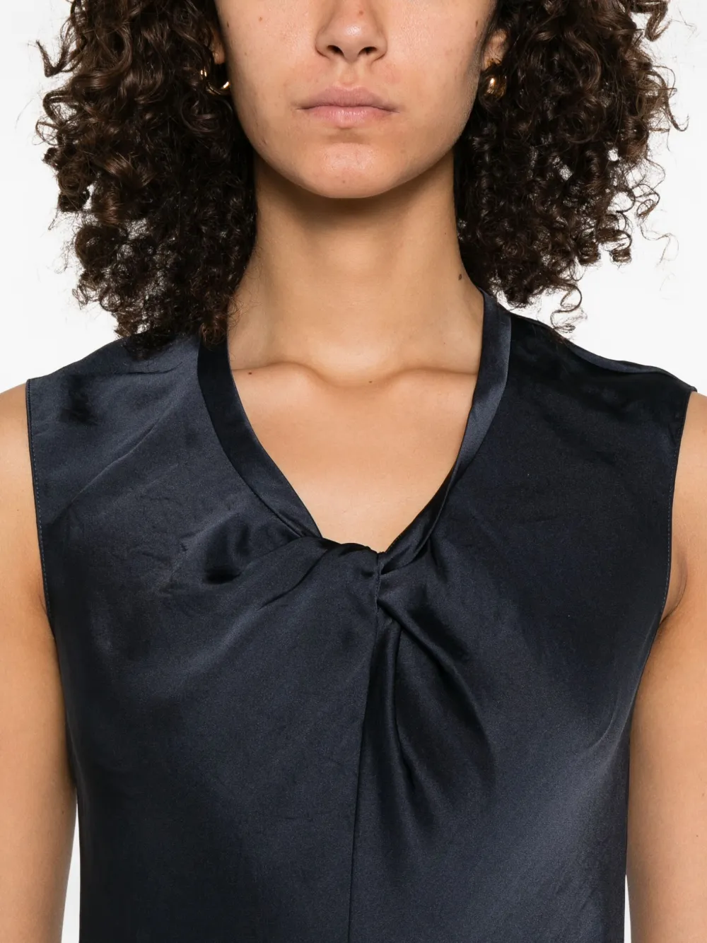Theory Mouwloze mini-jurk Blauw