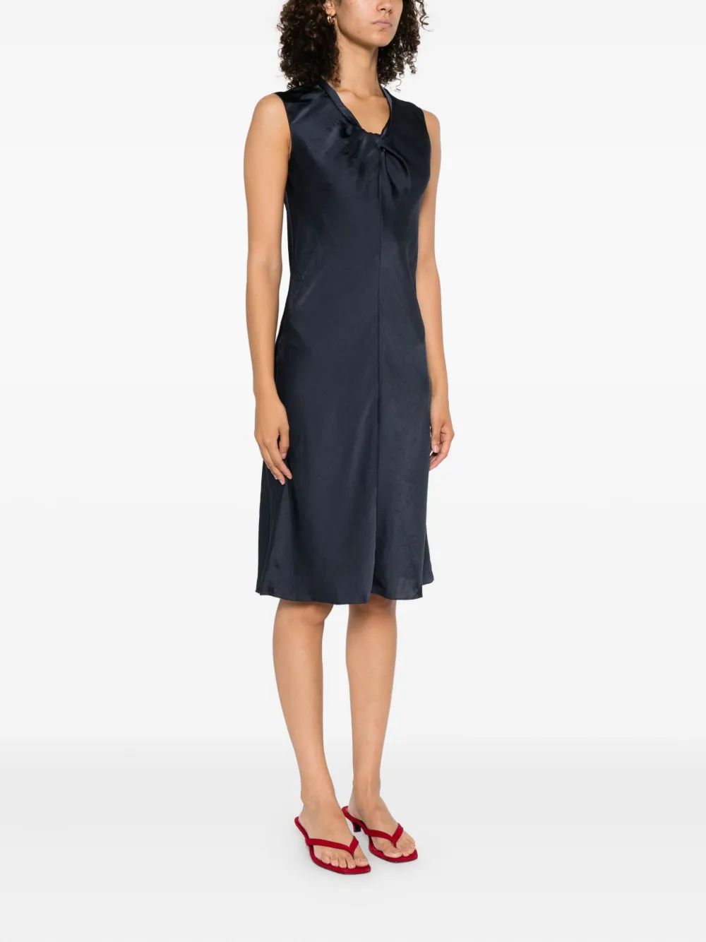 Theory Mouwloze mini-jurk Blauw