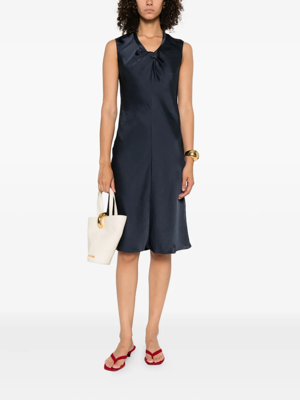Theory Mouwloze mini-jurk Blauw