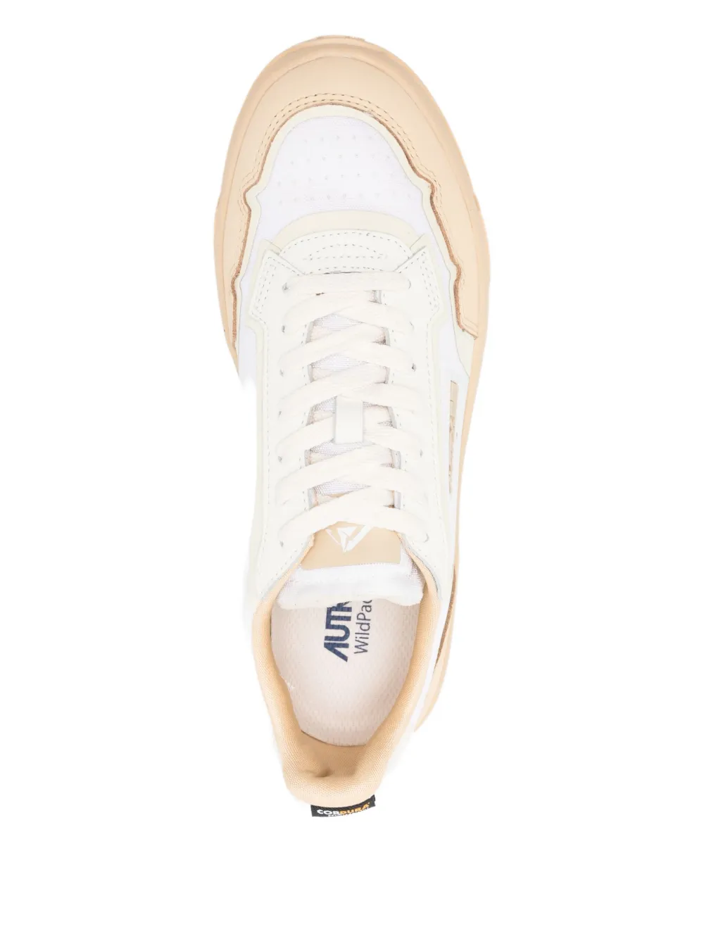 Autry Panelled Lace-up Sneakers In White
