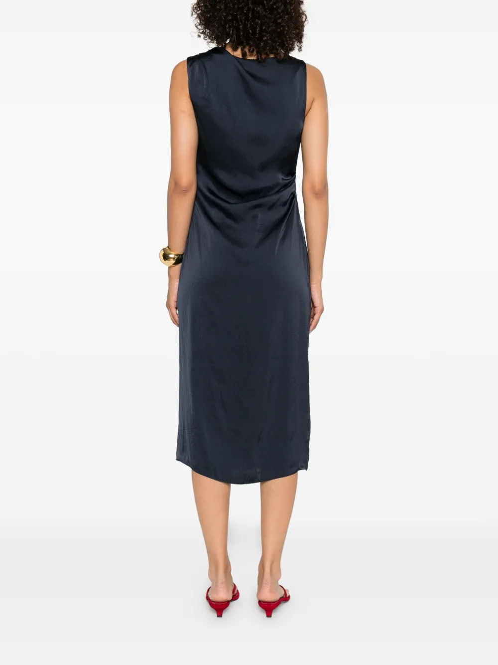Theory Gedrapeerde mini-jurk Blauw