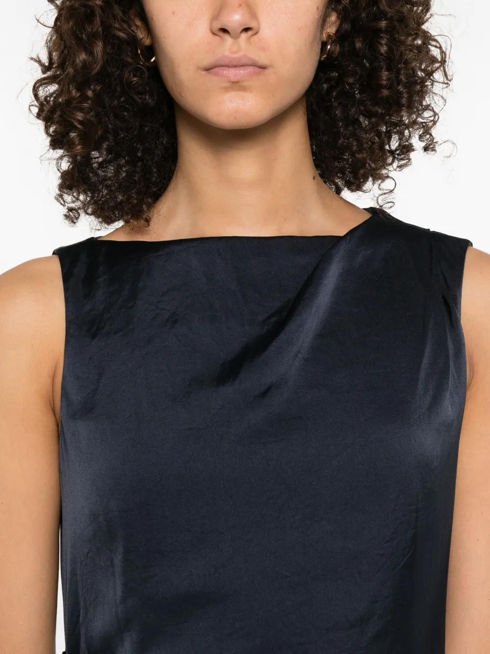 Theory Gedrapeerde mini-jurk Blauw
