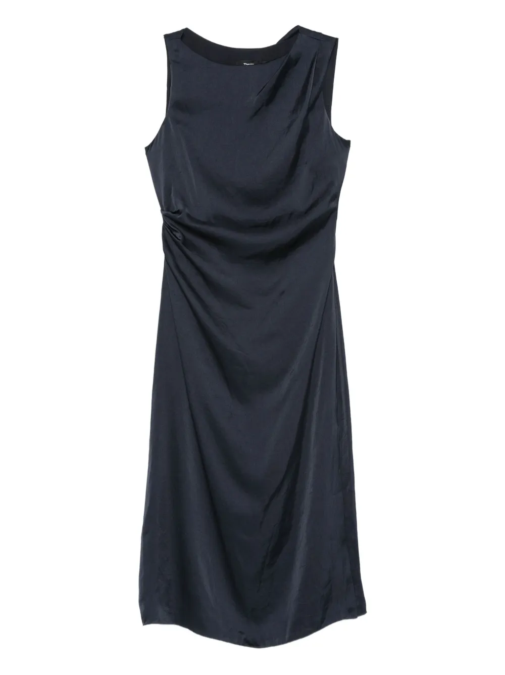 Theory draped cowl-neck dress | Blue | Image 1