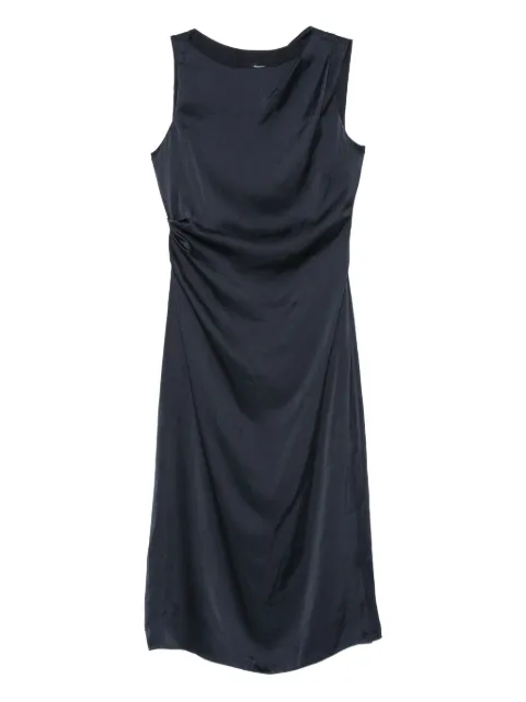Theory draped cowl-neck dress