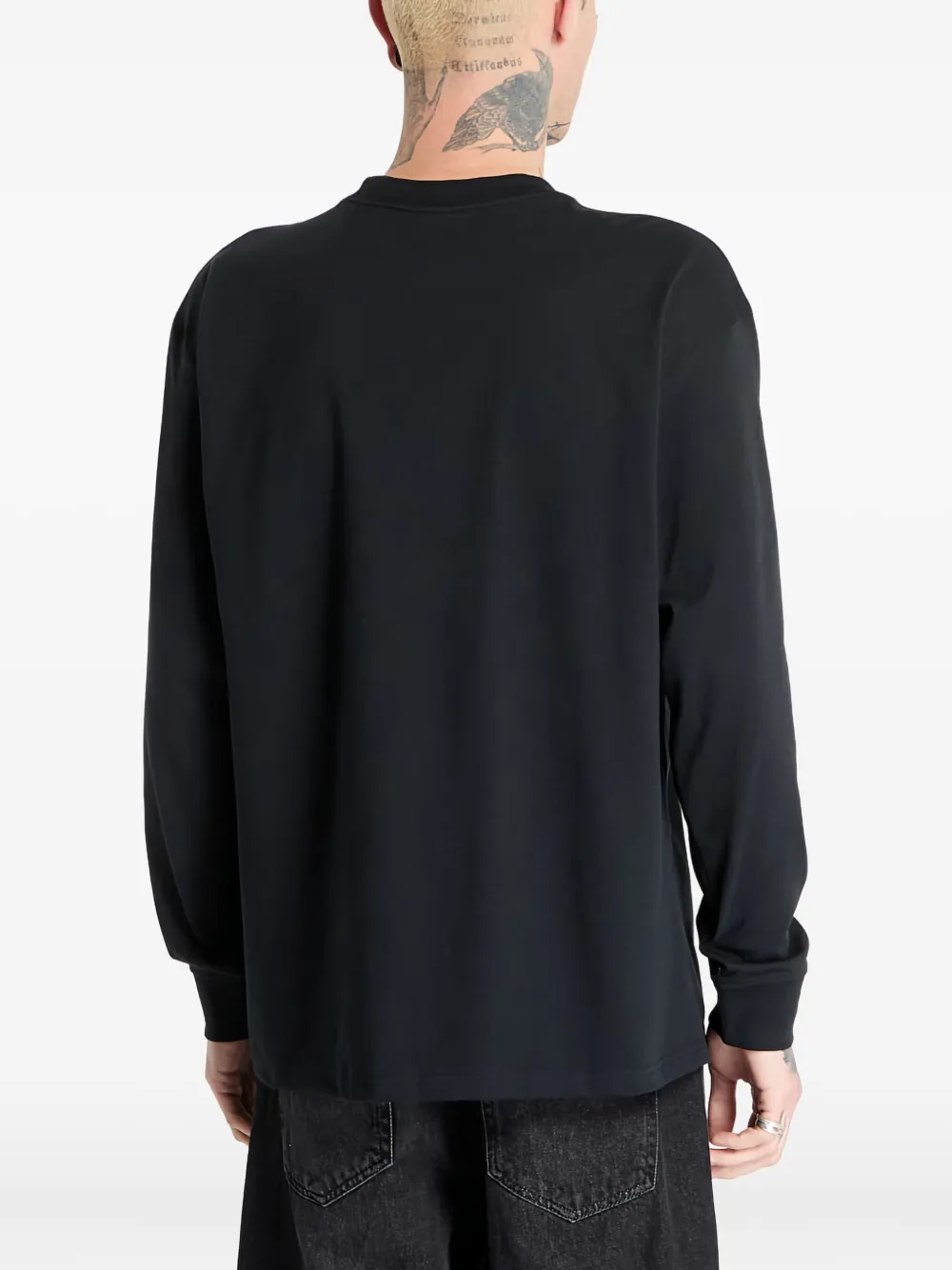 Nike logo-detail long-sleeve T-shirt Zwart