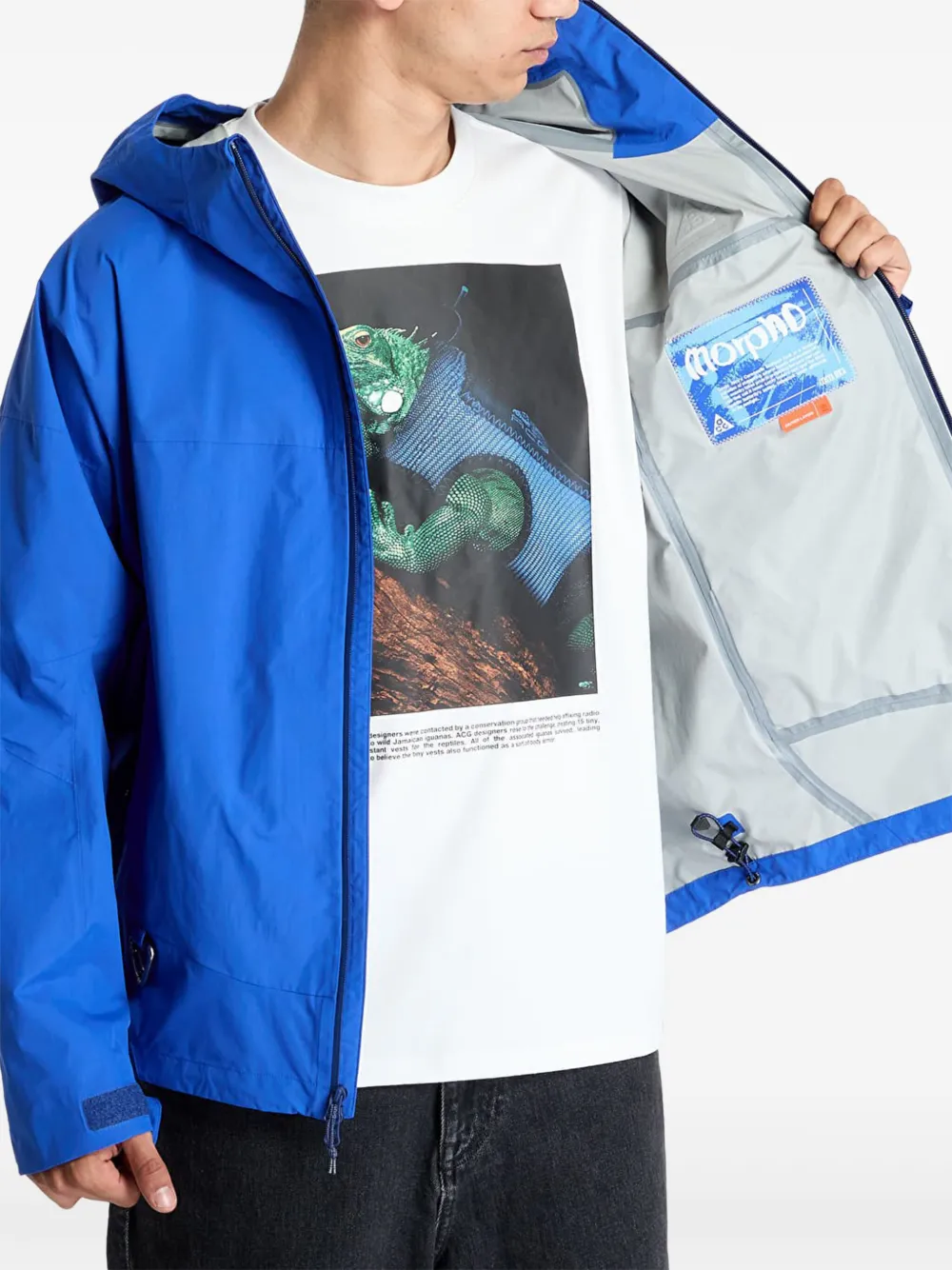 Nike x ACG Morpho jack met capuchon Blauw