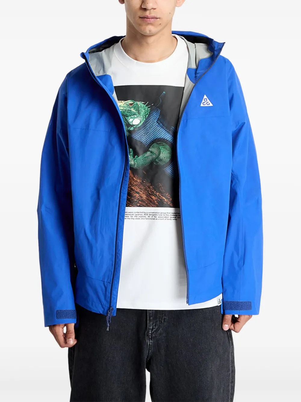 Nike x ACG Morpho jack met capuchon Blauw