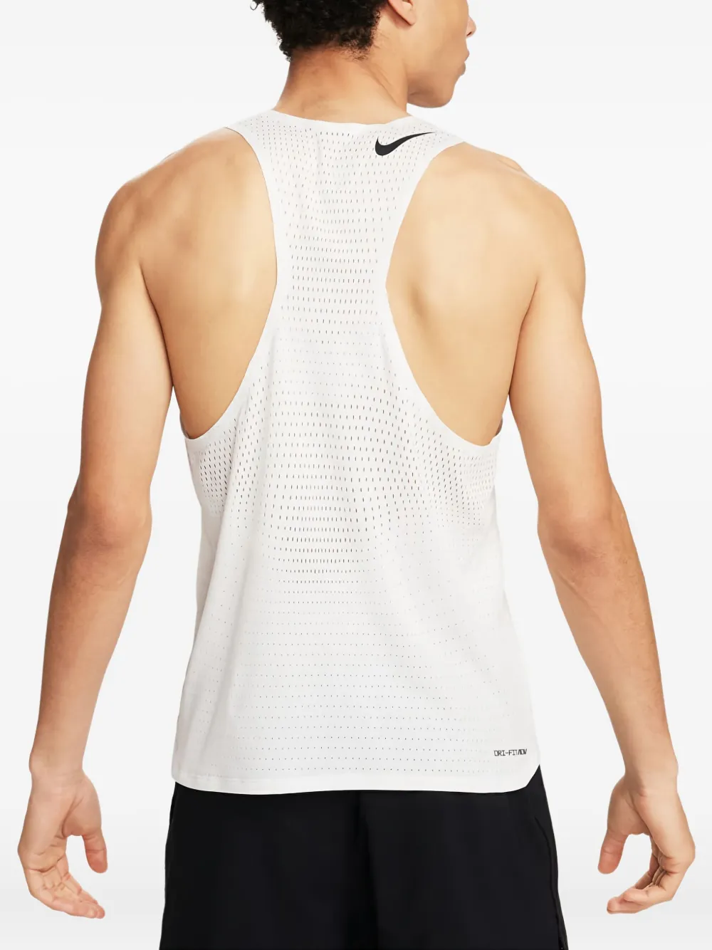 Nike Perforated Performance Tank Top In White