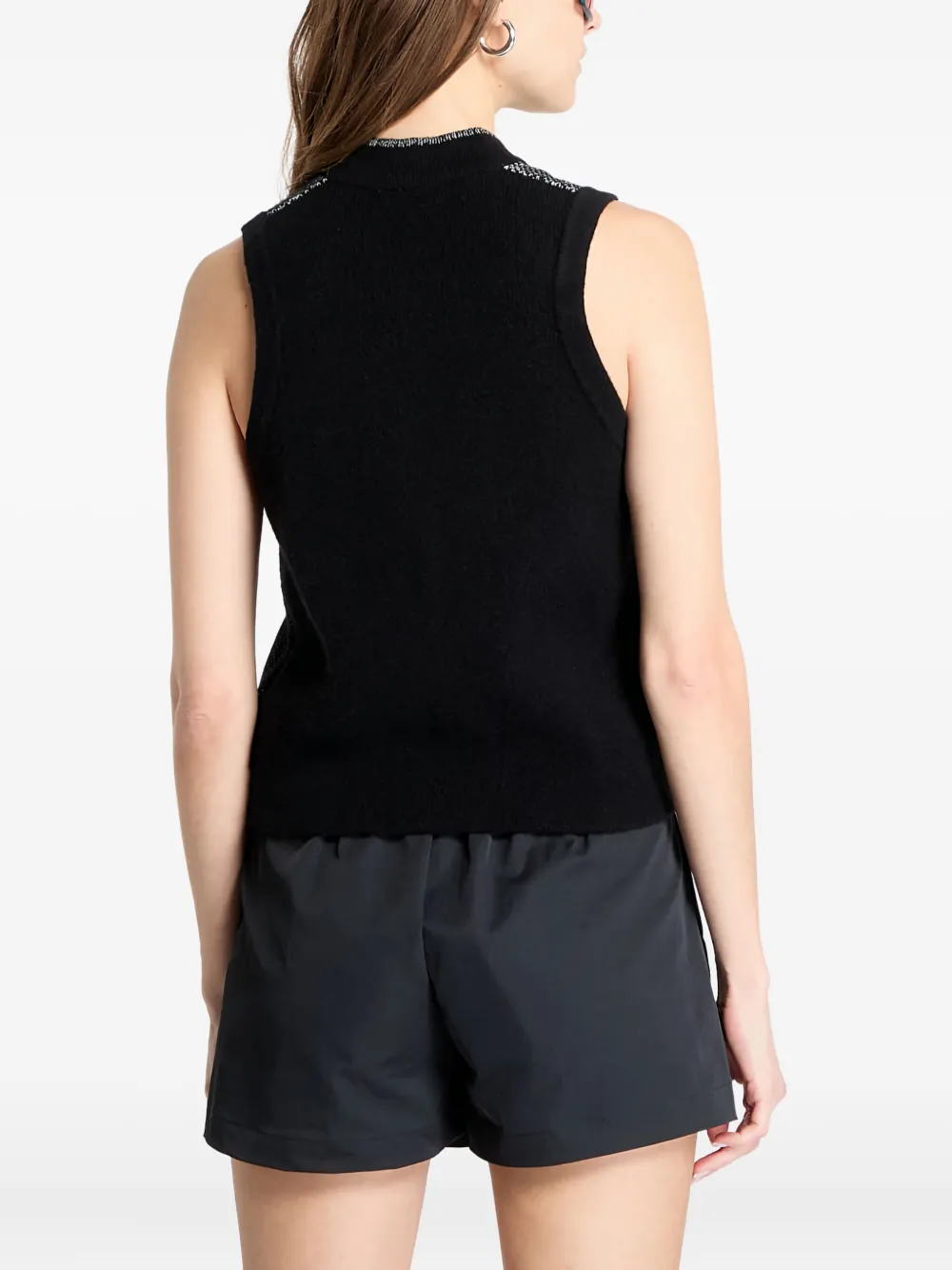 Nike Zip-fastening Running Gilet In Black