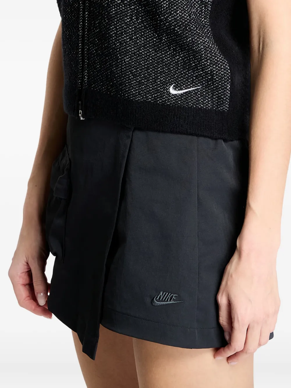 Nike Zip-fastening Running Gilet In Black