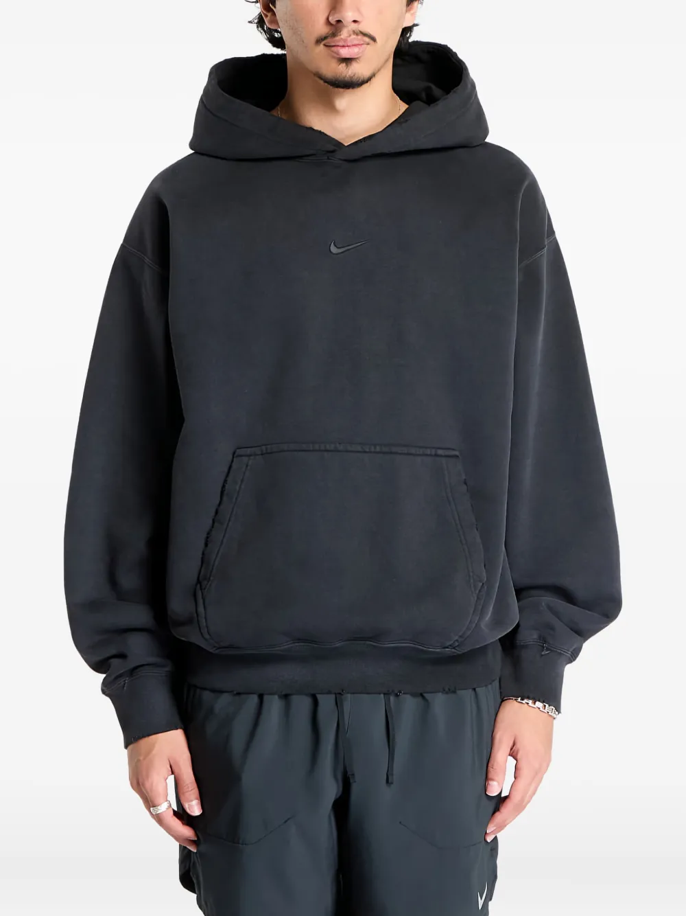 Nike swoosh logo pullover hoodie Zwart