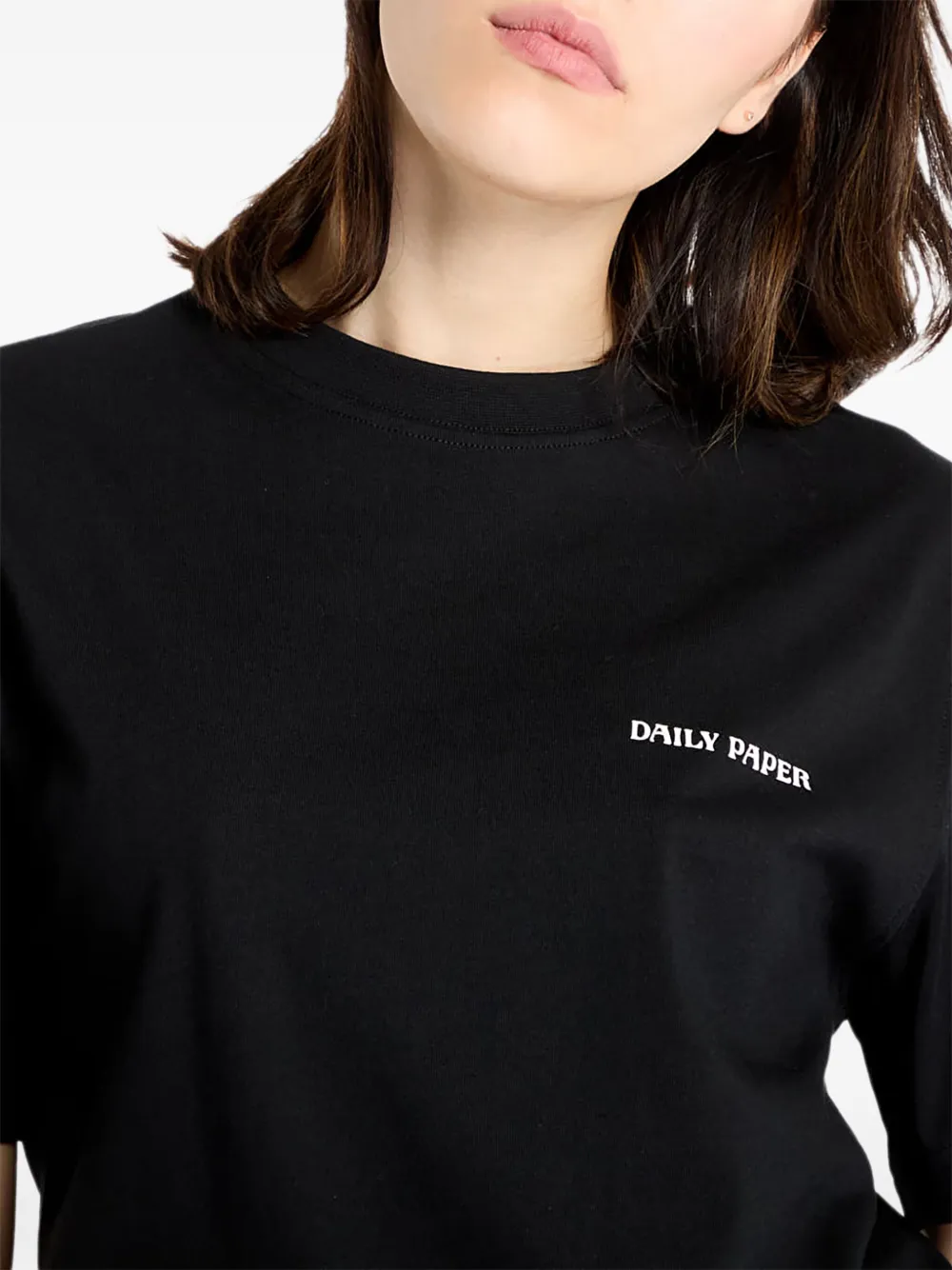 Daily Paper Wrapper T-shirt met logoprint Zwart