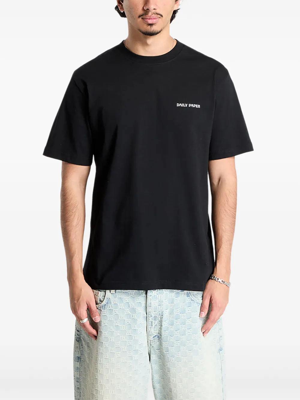 Daily Paper Wrapper logo-print T-shirt Zwart