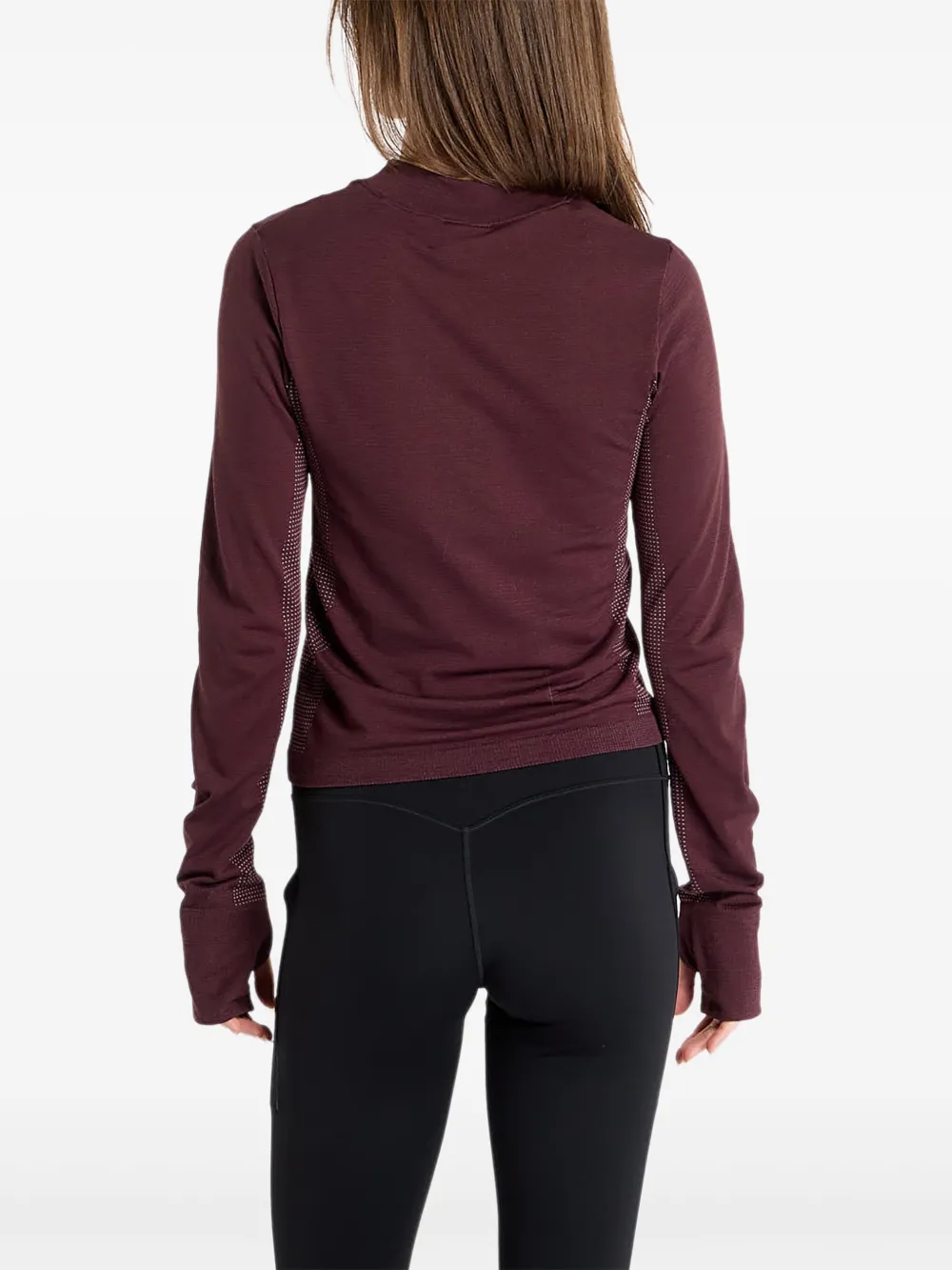 Nike Women S Acg Delta River Baselayer Longsleeve Top Burgundy Crush In Burgundy