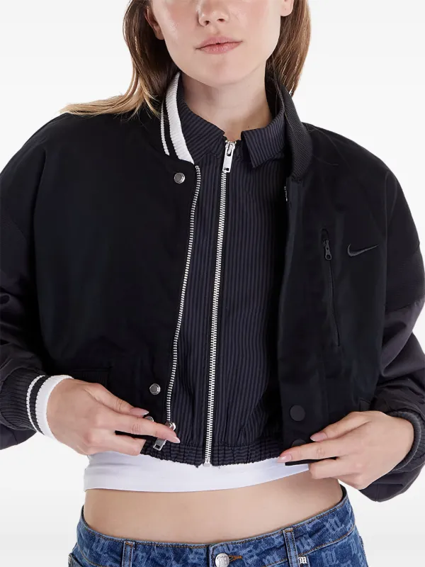 Nike zip-up Bomber Jacket | Black | FARFETCH ZA