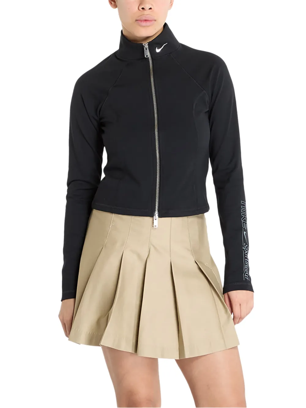 Zip-Front Long-Sleeve Jacket