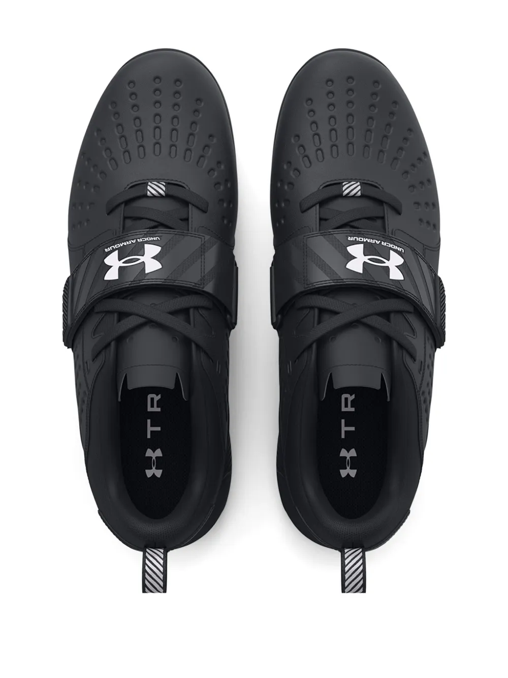 Under Armour Reign Lifter Strap Perforated Sneakers In Black