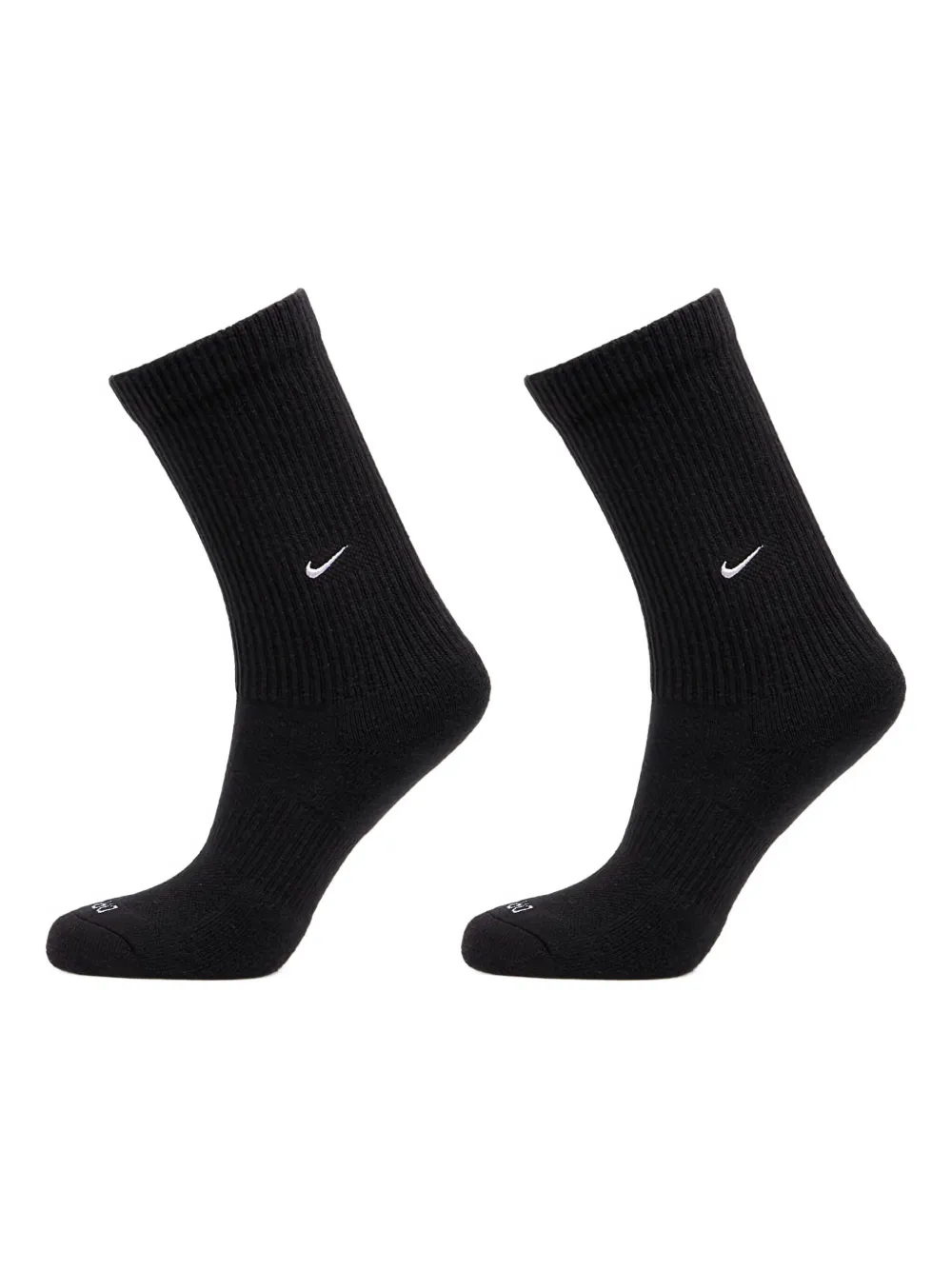 Nike Logo-embroidered Socks In Black