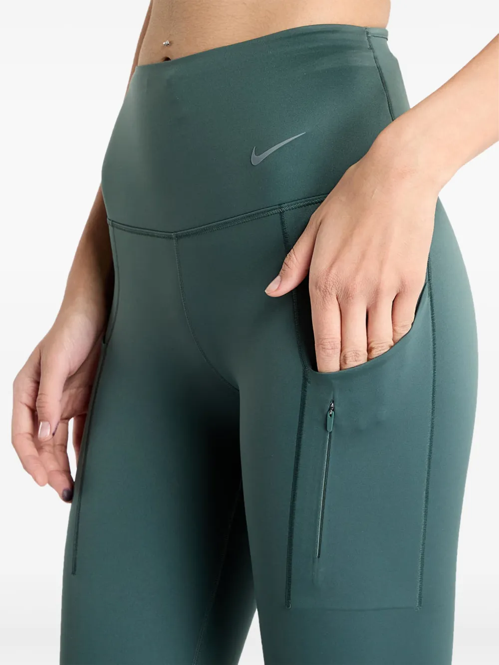 Nike Go Firm-support Performance Leggings Leggings In Green