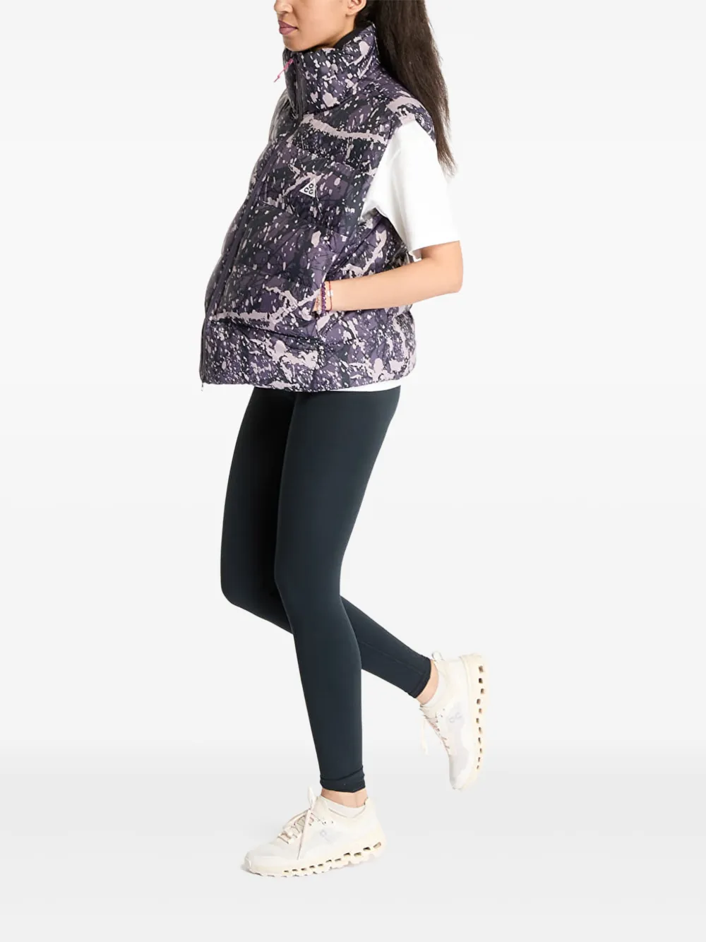 Nike Lunar Lake quilted gilet Paars