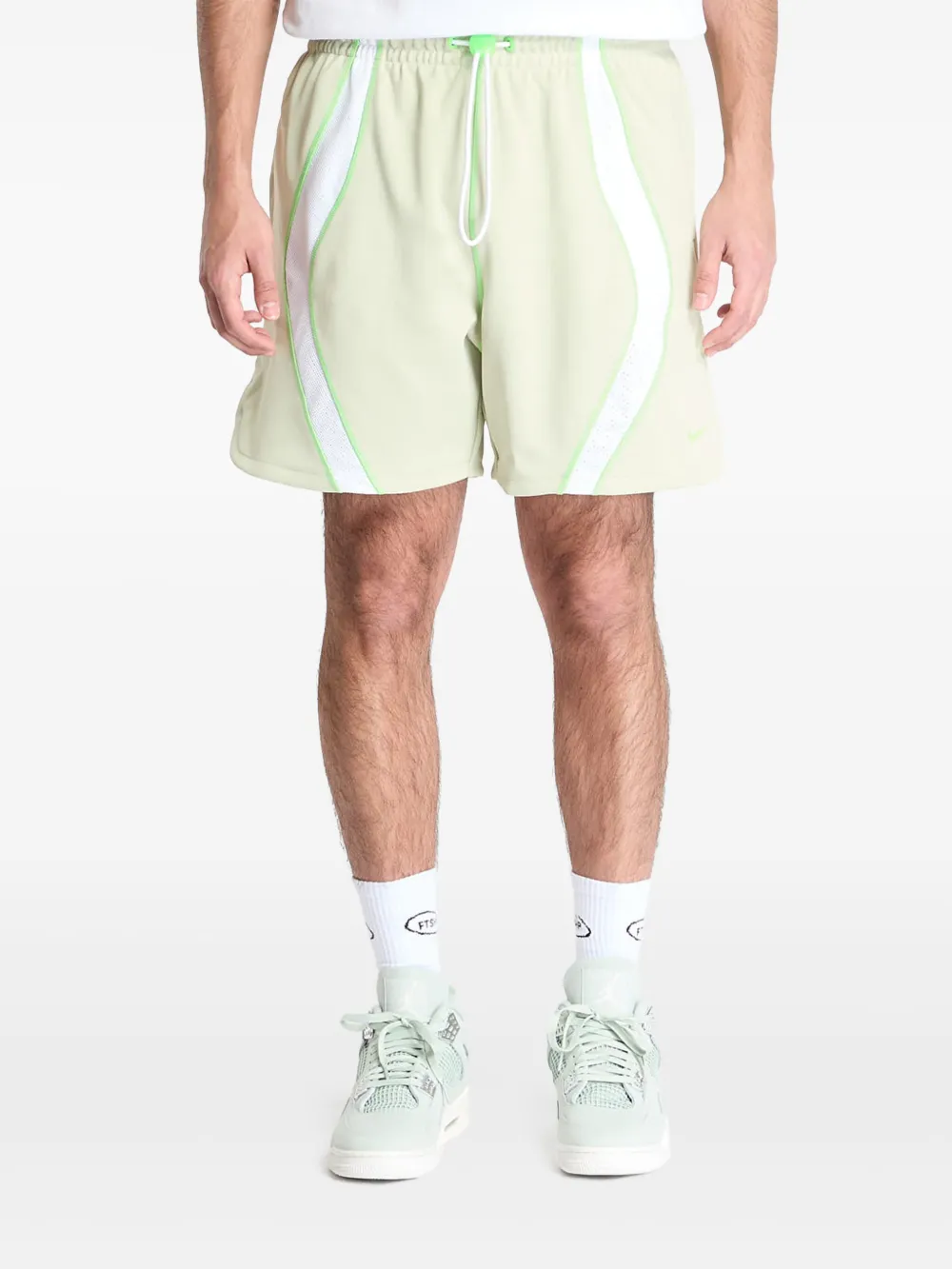 Nike x F.R.O.G. panelled shorts | Green | Image 1