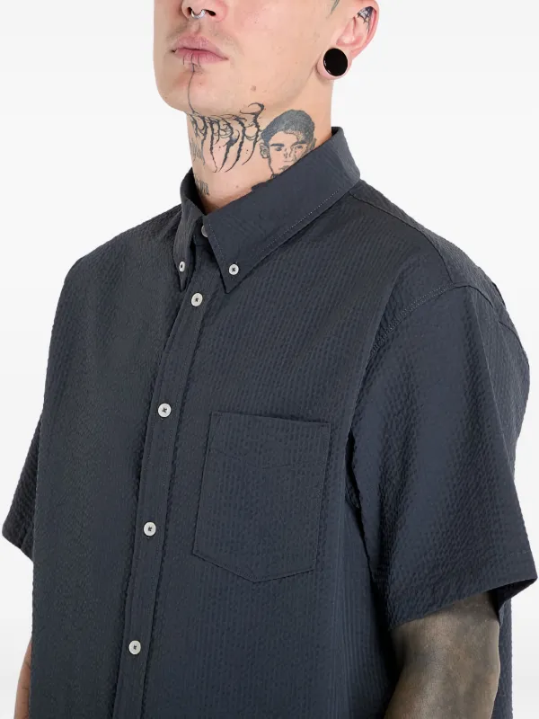 Nike Life Seersucker button-down Shirt | Grey | FARFETCH Nike Life Seersucker button-down Shirt | Grey | FARFETCH