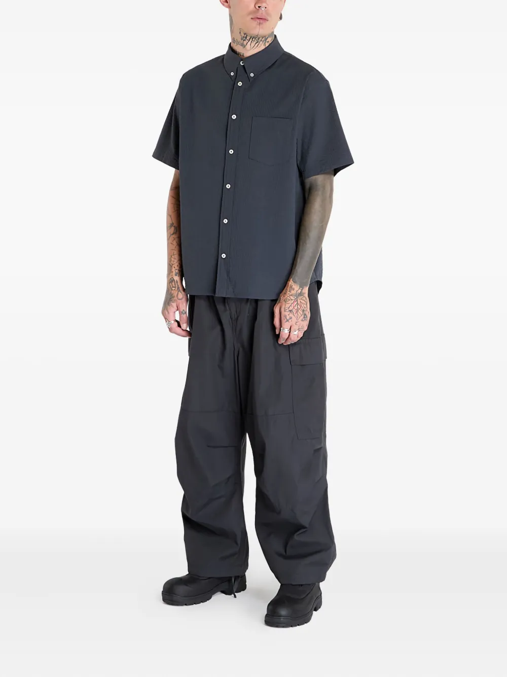 Nike Life seersucker button-down shirt | Image 2